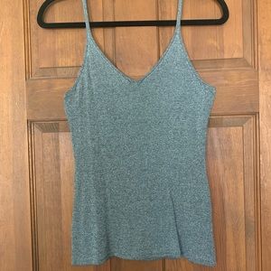 Silver/grey knit camisole top. Medium. Never worn.